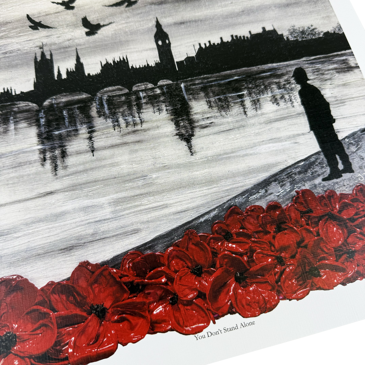 ‘You Don’t Stand Alone’ print – artwork by Jacqueline Hurley, Remembrance artist - Image 2